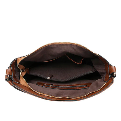 Vegane Schultertasche aus hochwertigem Kunstleder – geräumig, stilvoll & nachhaltig