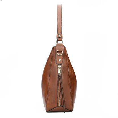 Vegane Schultertasche aus hochwertigem Kunstleder – geräumig, stilvoll & nachhaltig