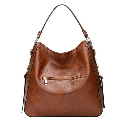 Vegane Schultertasche aus hochwertigem Kunstleder – geräumig, stilvoll & nachhaltig