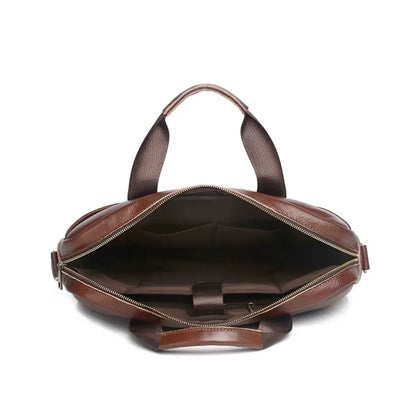 Leder Laptoptasche Herren 15,6 Zoll – Echtleder Aktentasche für Business & Reisen