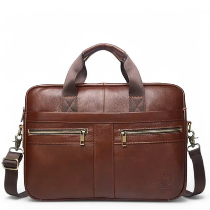 Leder Laptoptasche Herren 15,6 Zoll – Echtleder Aktentasche für Business & Reisen