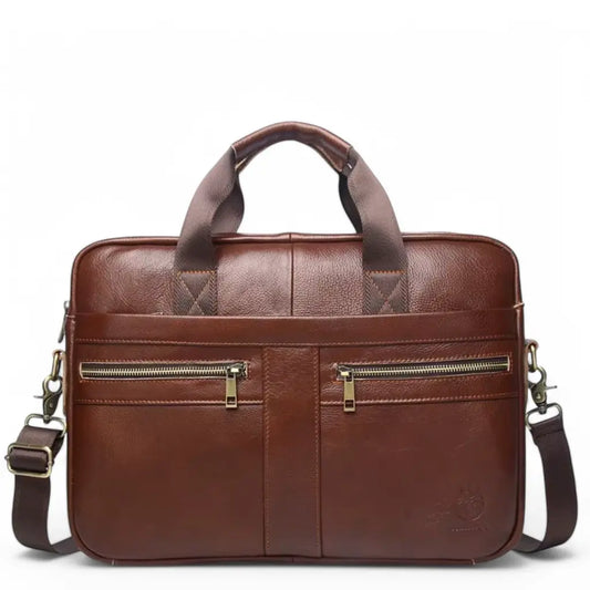 Leder Laptoptasche Herren 15,6 Zoll – Echtleder Aktentasche für Business & Reisen