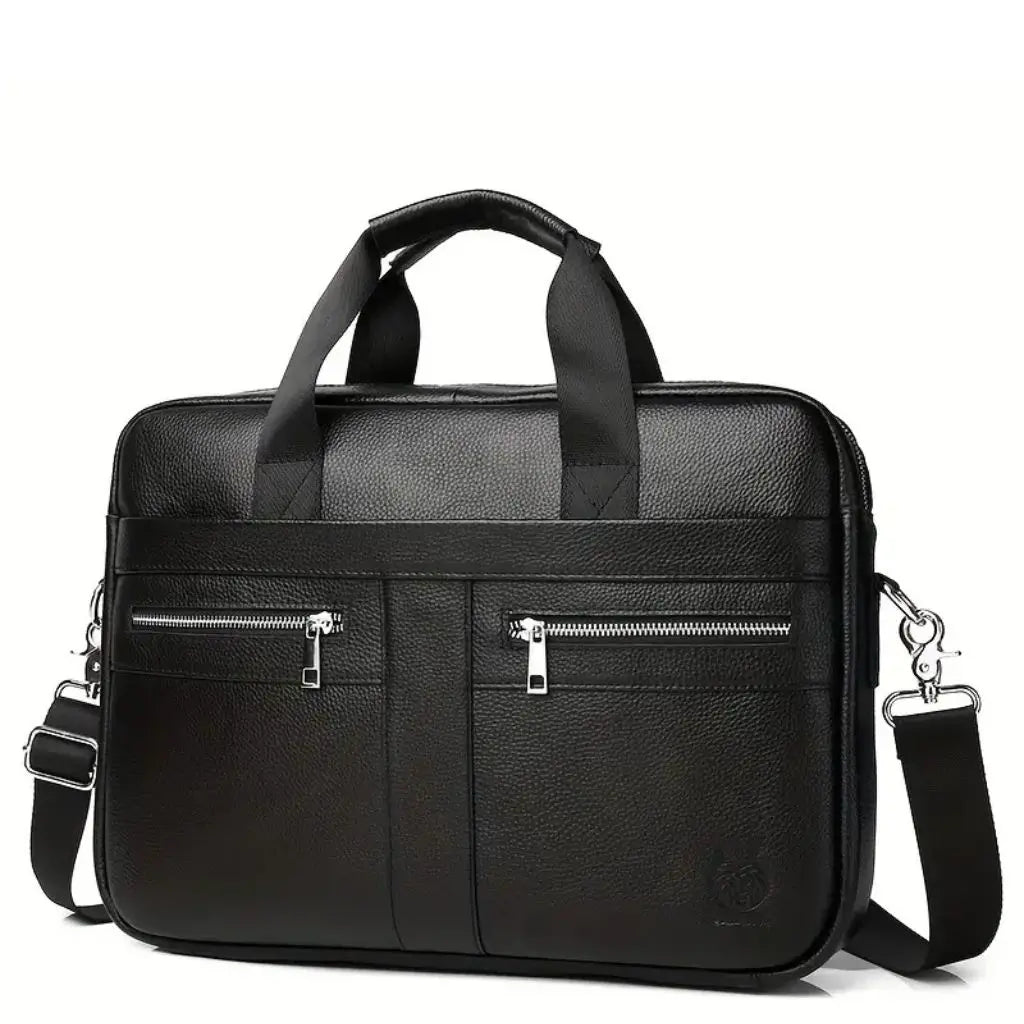 Leder Laptoptasche Herren 15,6 Zoll – Echtleder Aktentasche für Business & Reisen