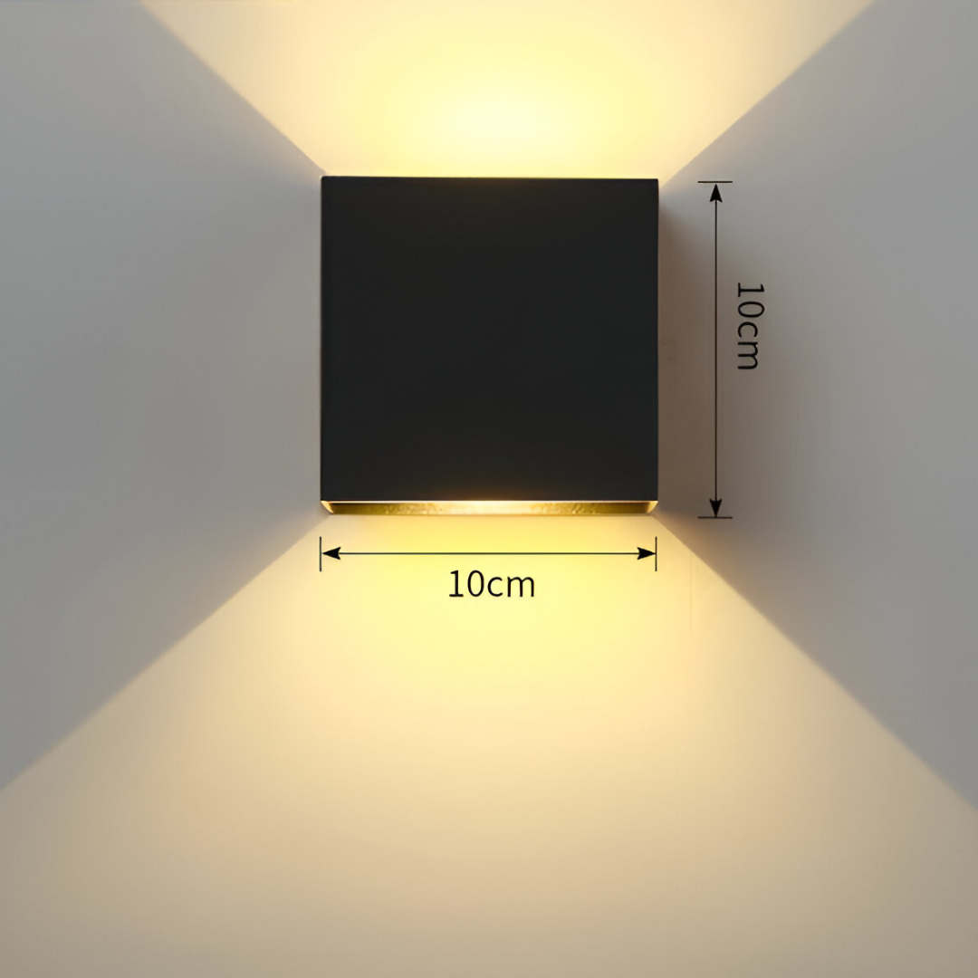 Moderne LED-Wandlampe Up & Down – Oplaadbar, Draadloos, Warmweiß für Wohnzimmer, Flur, Schlafzimmer