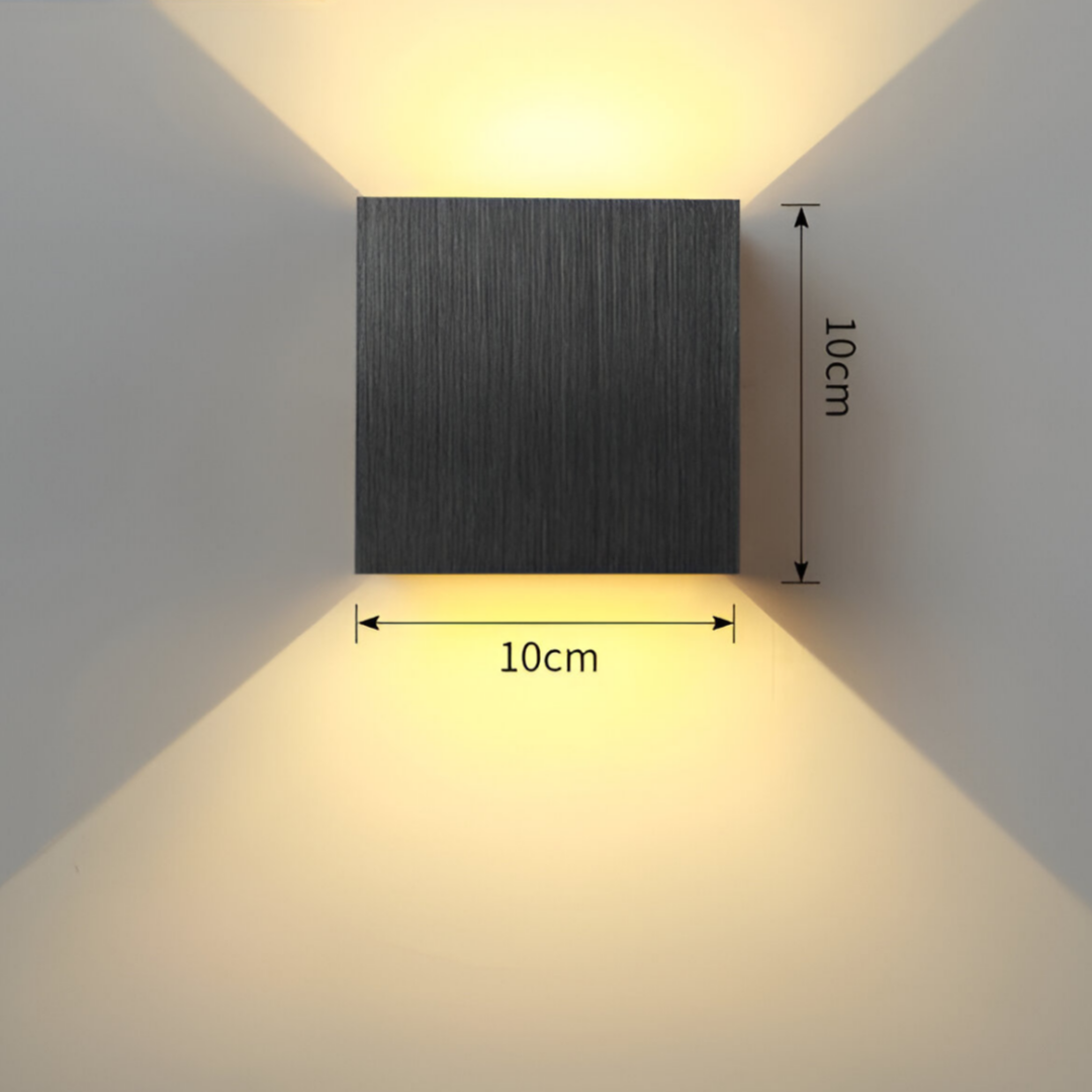 Moderne LED-Wandlampe Up & Down – Oplaadbar, Draadloos, Warmweiß für Wohnzimmer, Flur, Schlafzimmer