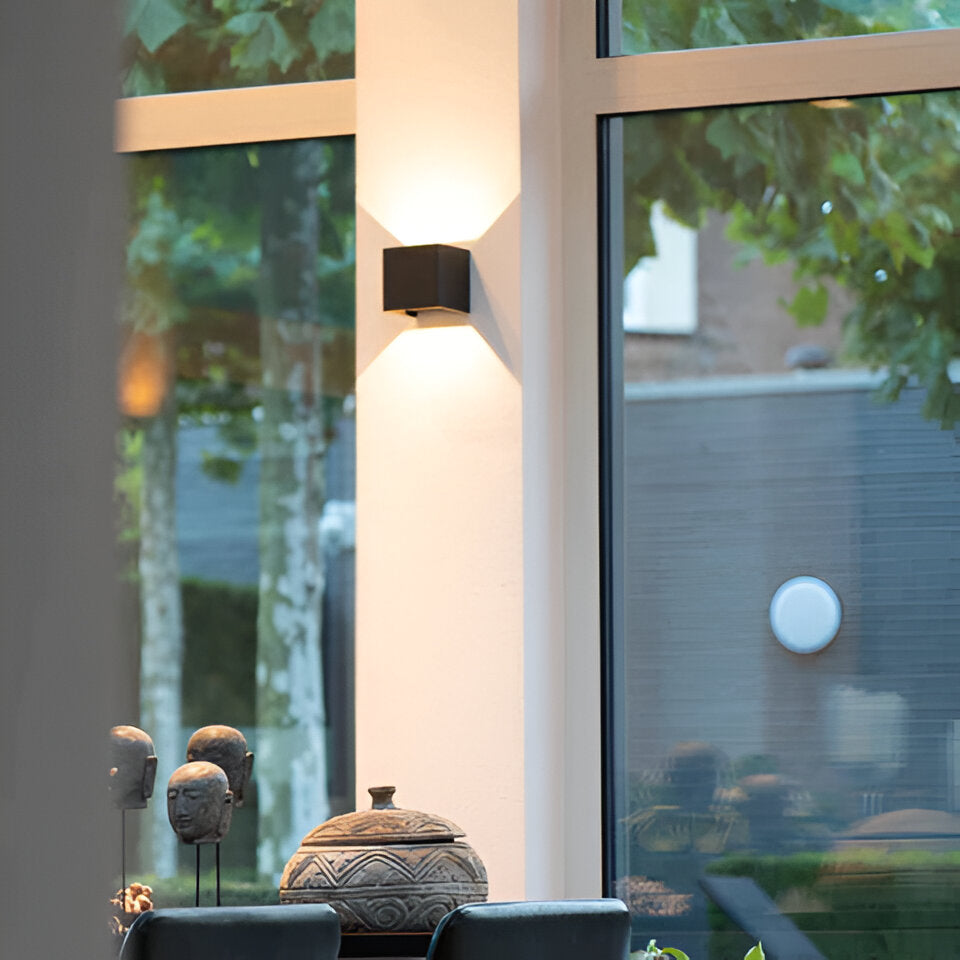 Moderne LED-Wandlampe Up & Down – Oplaadbar, Draadloos, Warmweiß für Wohnzimmer, Flur, Schlafzimmer