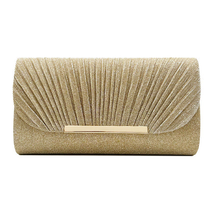 Elegante Abend Clutch – Glänzende Party Tasche mit Goldverschluss & Mehreren Farben