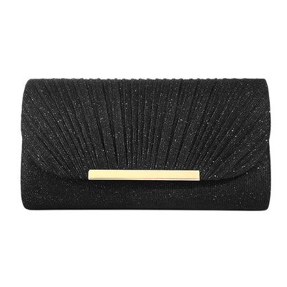 Elegante Abend Clutch – Glänzende Party Tasche mit Goldverschluss & Mehreren Farben