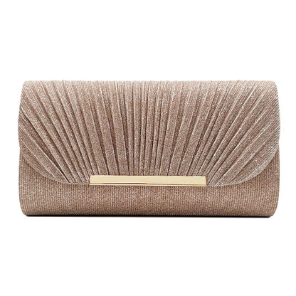 Elegante Abend Clutch – Glänzende Party Tasche mit Goldverschluss & Mehreren Farben