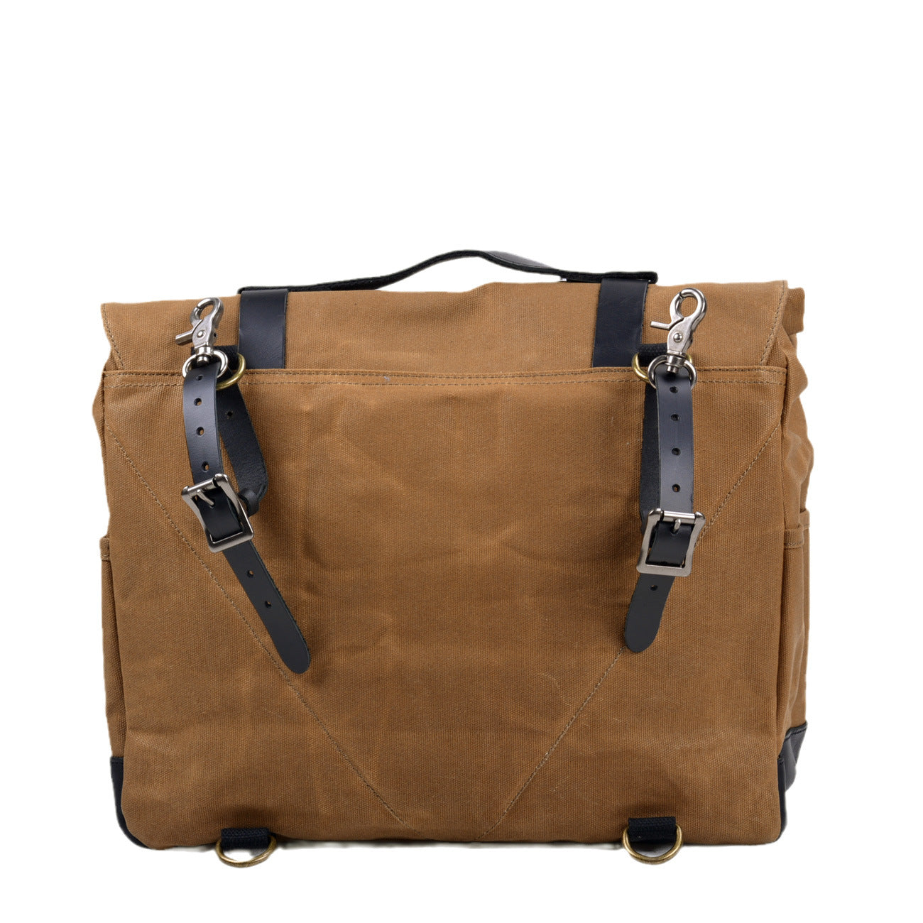 Vintage Motorrad- & Fahrradtasche – Wasserdichte Doppeltasche mit Lederakzenten