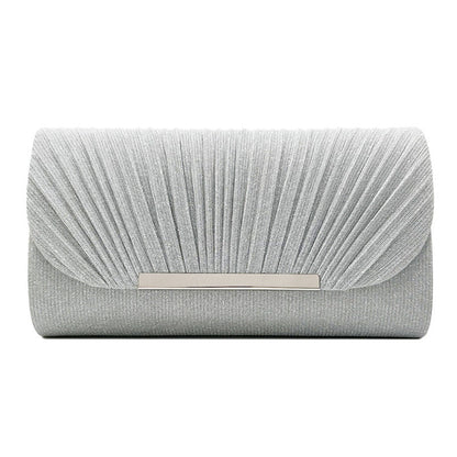 Elegante Abend Clutch – Glänzende Party Tasche mit Goldverschluss & Mehreren Farben