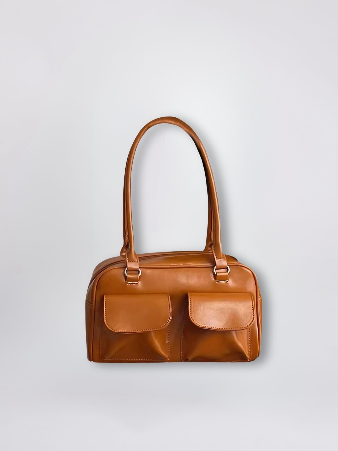 Liorra Vegane Leder Handtasche mit Doppelten Fächern – Elegant & Funktional