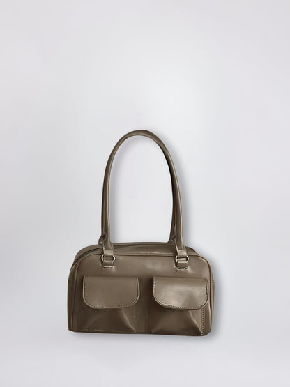 Liorra Vegane Leder Handtasche mit Doppelten Fächern – Elegant & Funktional