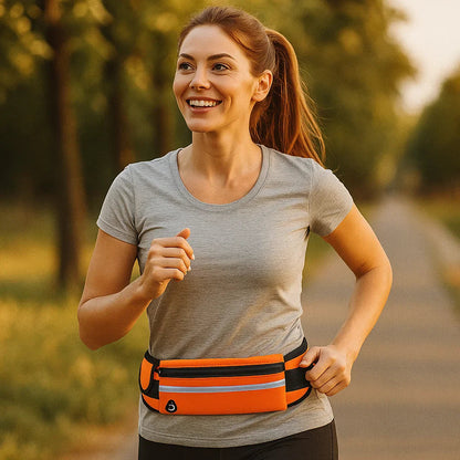 Sportliche Running Bauchtasche – Wasserdicht, Reflektierend & Leichtgewicht