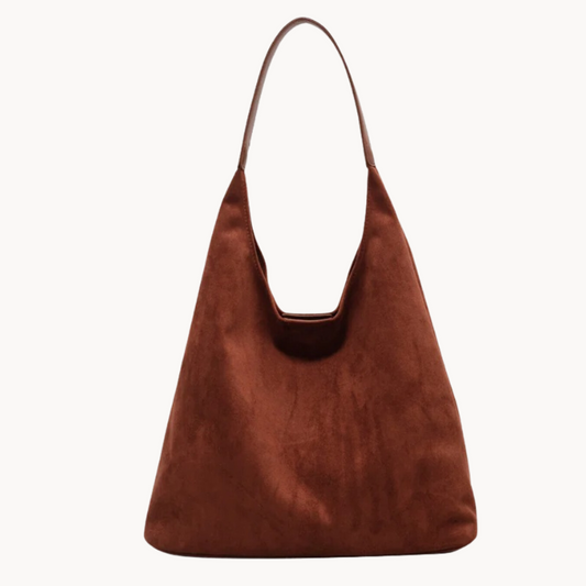 Elegante Wildleder-Schultertasche für Damen – Leicht, geräumig & vielseitig einsetzbar