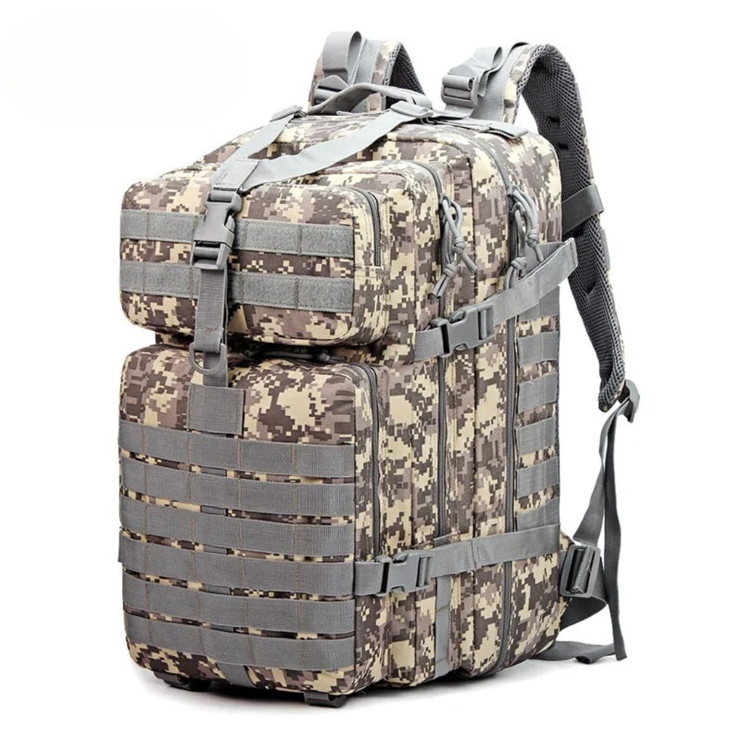Taktischer 45 L Rucksack MOLLE | robuster Outdoor-Militär-Rucksack, wasserdicht & langlebig