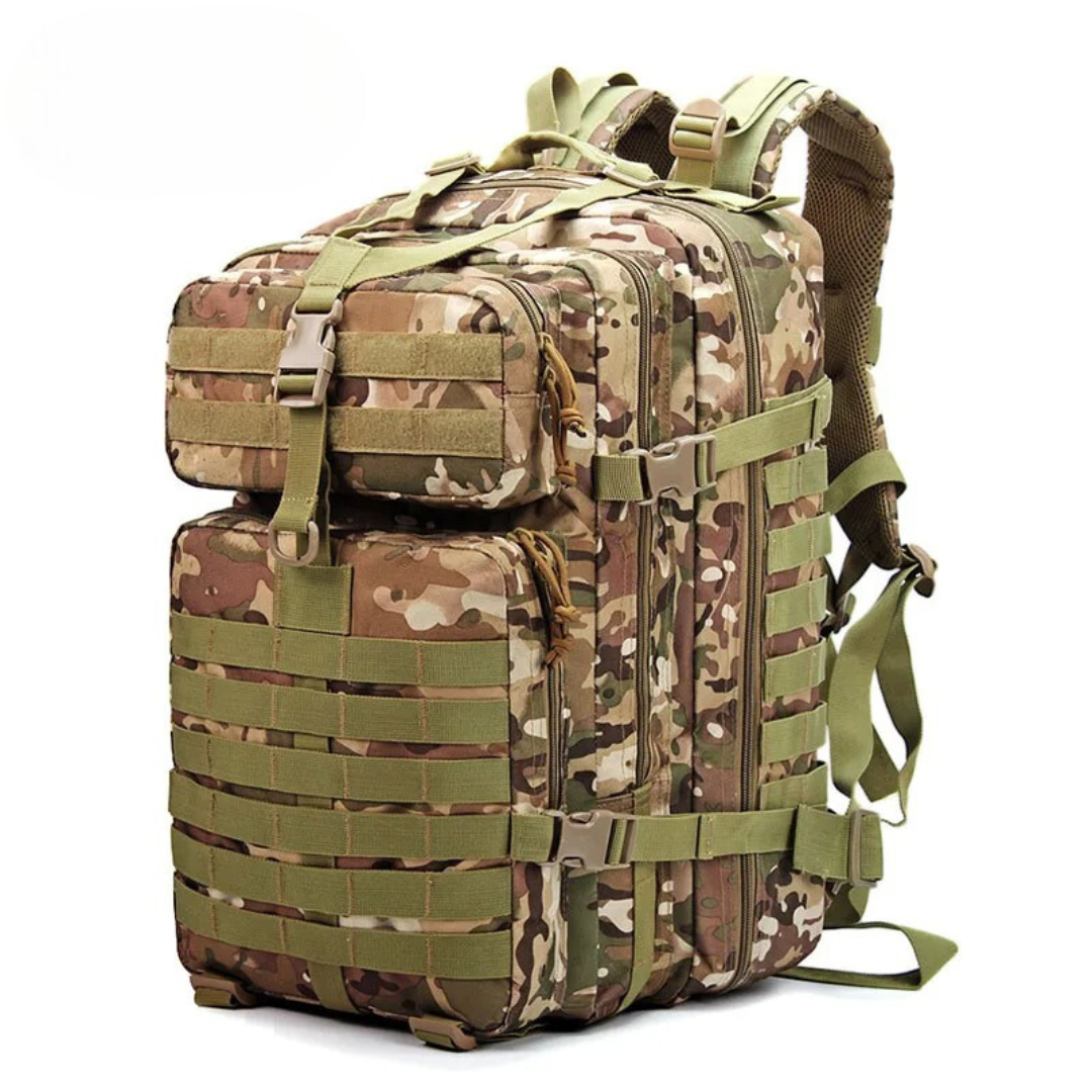 Taktischer 45 L Rucksack MOLLE | robuster Outdoor-Militär-Rucksack, wasserdicht & langlebig