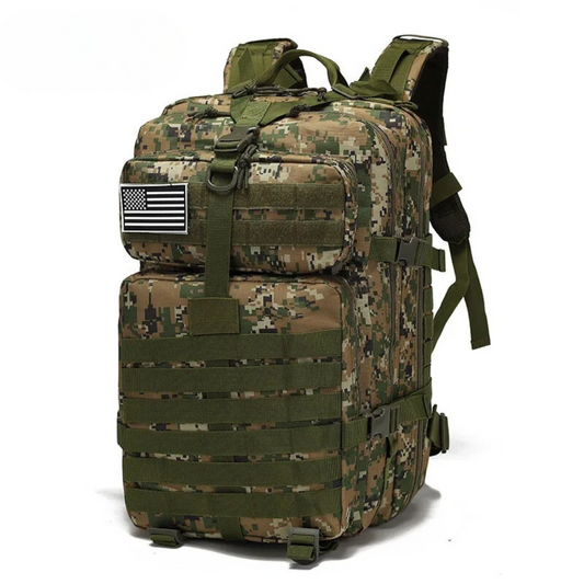 Taktischer 45 L Rucksack MOLLE | robuster Outdoor-Militär-Rucksack, wasserdicht & langlebig