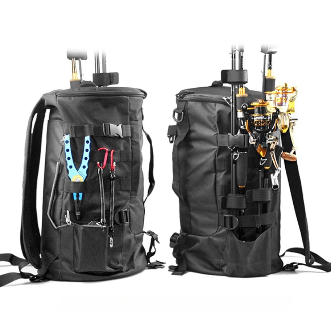 Angeltasche mit Rutenhaltern – Geräumig, Wasserabweisend & Strapazierfähig