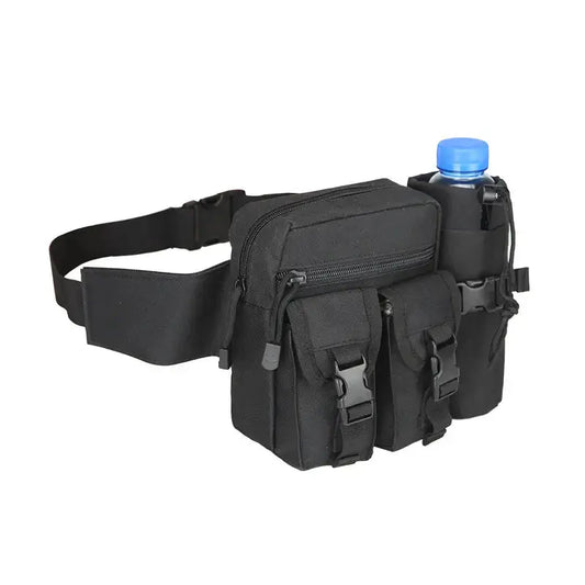 Outdoor Heuptasche mit Flaschenhalter – Leicht, Wasserabweisend & Verstellbar für Wandern, Reisen & Festivals