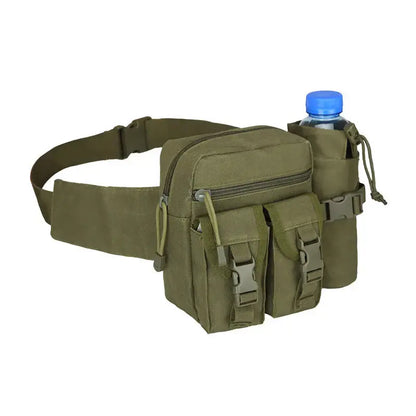 Outdoor Heuptasche mit Flaschenhalter – Leicht, Wasserabweisend & Verstellbar für Wandern, Reisen & Festivals