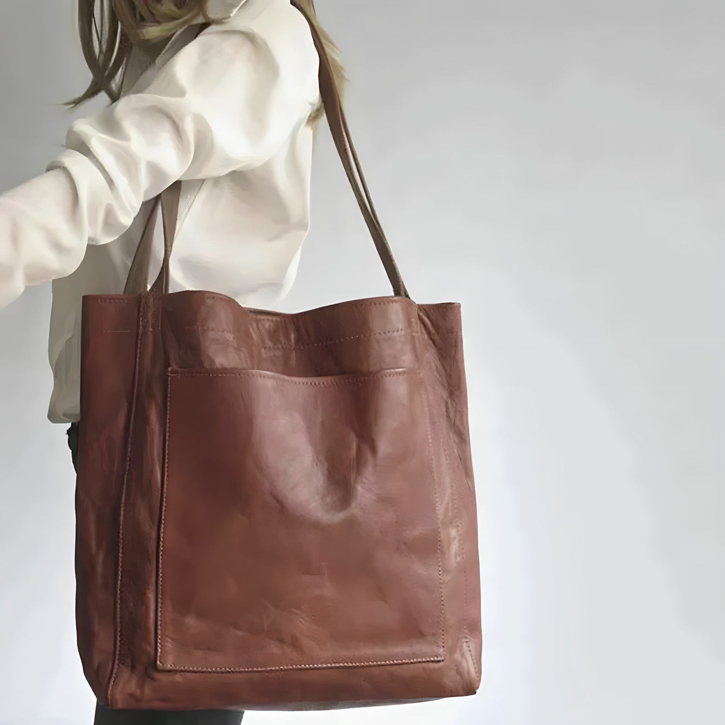 Shopper Tasche Damen aus Kunstleder – Geräumige Schultertasche mit zeitlosem Design