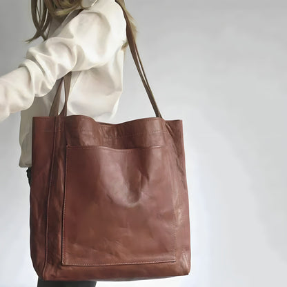 Shopper Tasche Damen aus Kunstleder – Geräumige Schultertasche mit zeitlosem Design