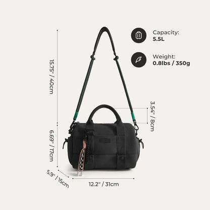Sporttasche Damen 24L – Kompakte Duffel Bag mit Schuhfach & wasserabweisendem Design