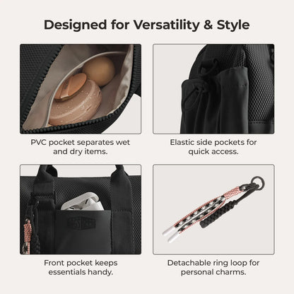 Sporttasche Damen 24L – Kompakte Duffel Bag mit Schuhfach & wasserabweisendem Design