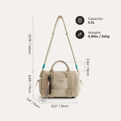 Sporttasche Damen 24L – Kompakte Duffel Bag mit Schuhfach & wasserabweisendem Design