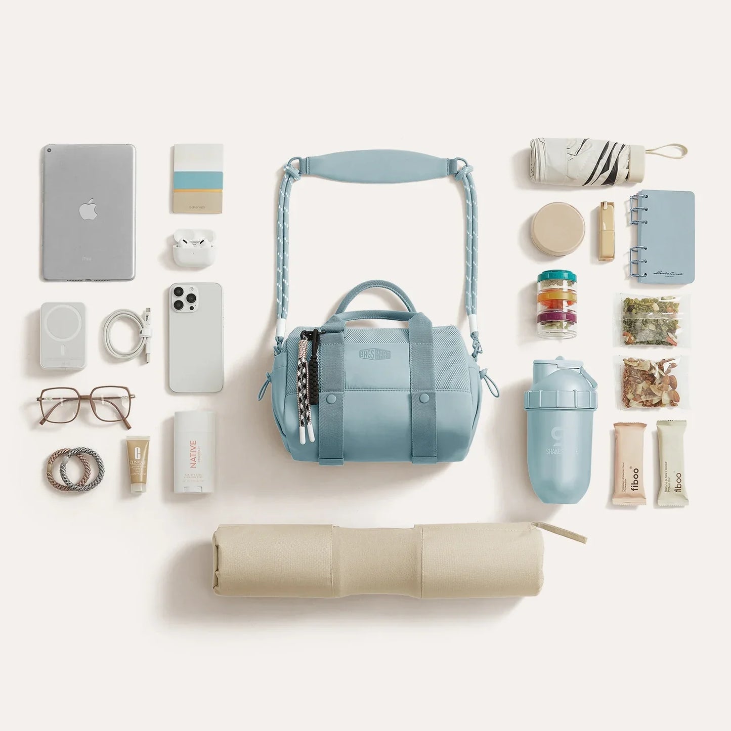 Sporttasche Damen 24L – Kompakte Duffel Bag mit Schuhfach & wasserabweisendem Design