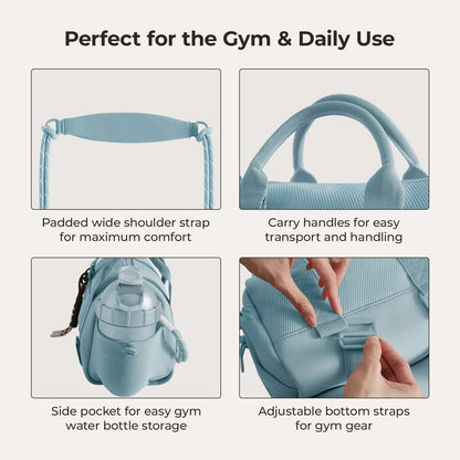 Sporttasche Damen 24L – Kompakte Duffel Bag mit Schuhfach & wasserabweisendem Design