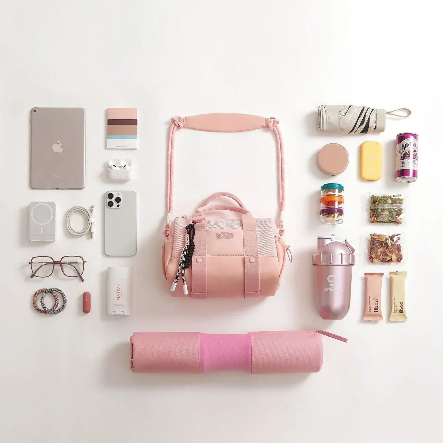 Sporttasche Damen 24L – Kompakte Duffel Bag mit Schuhfach & wasserabweisendem Design