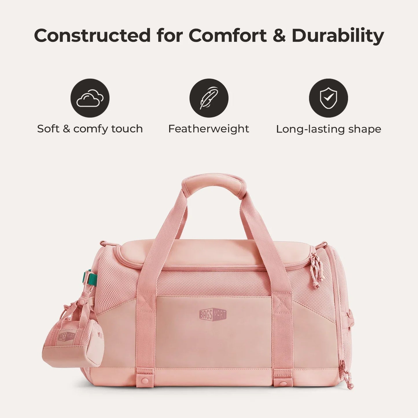 Duffel Bag 36L – Wasserabweisende Sport- & Reisetasche mit Schuhfach & Mehreren Fächern