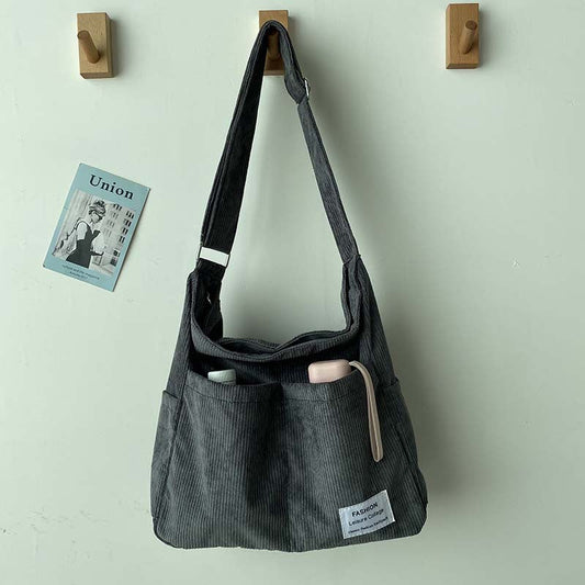 Damen Canvas Schultertasche – Stylisch, Geräumig & Wasserabweisend