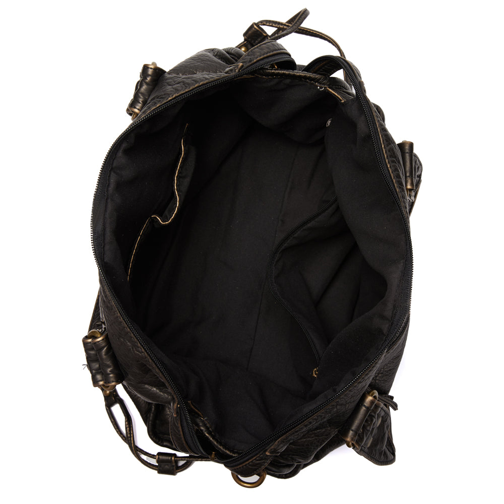 Luxuriöse Schwarze Lederhandtasche Damen – Zeitloses Design & Geräumige Schultertasche