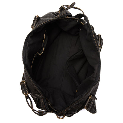 Luxuriöse Schwarze Lederhandtasche Damen – Zeitloses Design & Geräumige Schultertasche