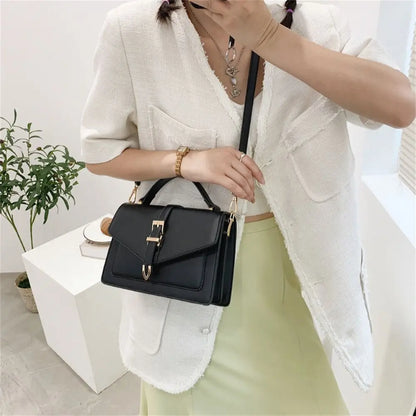 Elegante Damen Crossbody Tasche aus PU-Leder mit Schnallenverschluss – Stilvolle Umhängetasche für Alltag & Abend