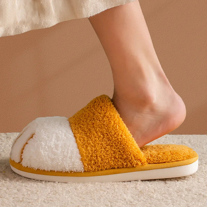 Katzenpfoten Hausschuhe – Flauschige Plüsch-Pantoffeln für Damen & Herren – Rutschfeste Unisex-Slipper in Grau, Braun, Rosa & Gelb
