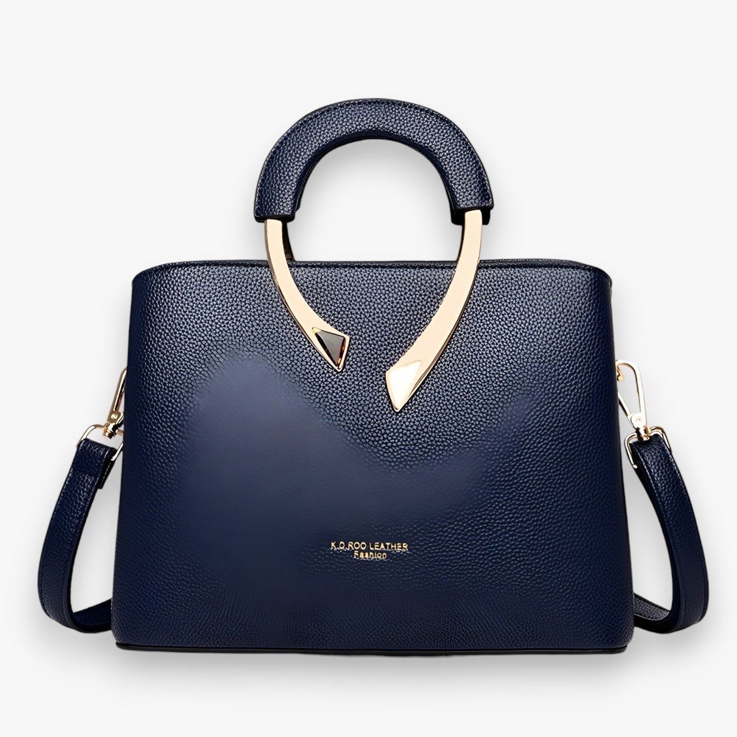 Elegante PU-Leder-Handtasche für Damen – Stilvolle Tasche mit goldenen Akzenten und praktischer Fächeraufteilung