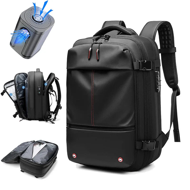 Wasserdichter 40L Laptop Rucksack mit USB-Port & TSA-Schloss – Anti-Diebstahl Reiserucksack für 17,3" Laptops