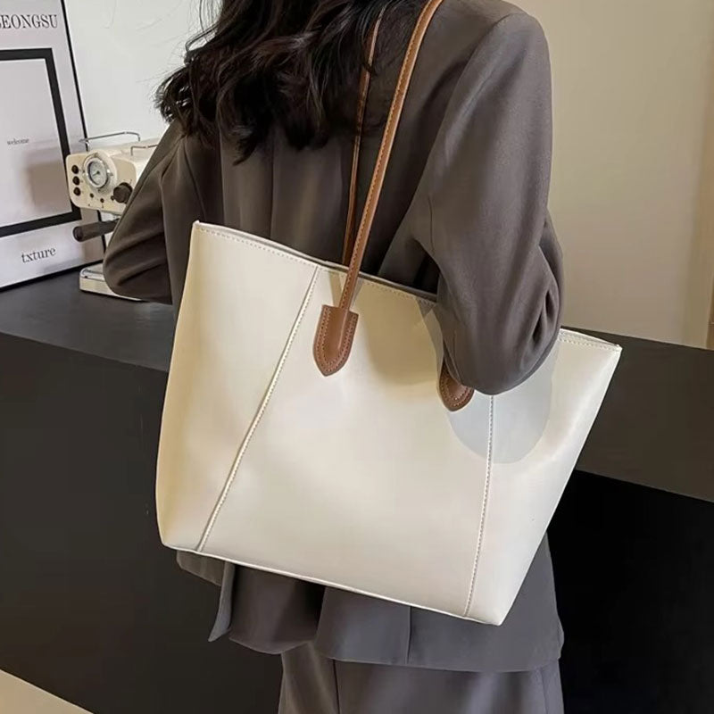 Elegante Damen-Shopper im Leder-Look – Geräumig, Vielseitig & Pflegeleicht