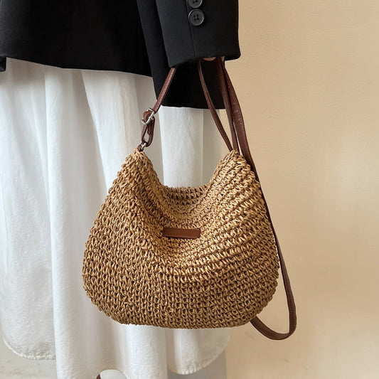 Runde Rattan-Schultertasche – Leicht, Stilvoll & Sommerlich