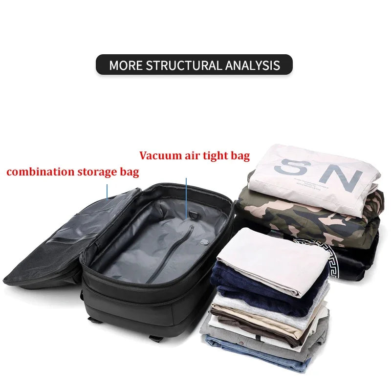 Wasserdichter 40L Laptop Rucksack mit USB-Port & TSA-Schloss – Anti-Diebstahl Reiserucksack für 17,3" Laptops