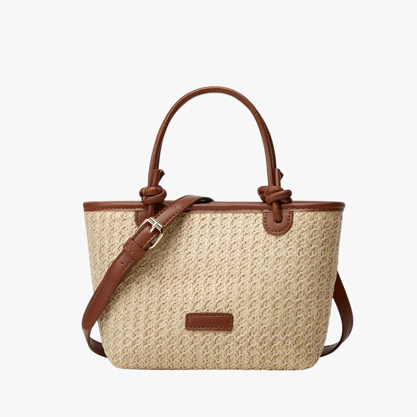 Stilvolle Strohtasche Damen – Handgefertigte Sommer Strandtasche mit Schultergurt, Boho Design, Ideal für Urlaub, Shopping & Alltag