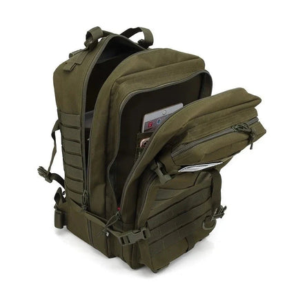Taktischer 45 L Rucksack MOLLE | robuster Outdoor-Militär-Rucksack, wasserdicht & langlebig