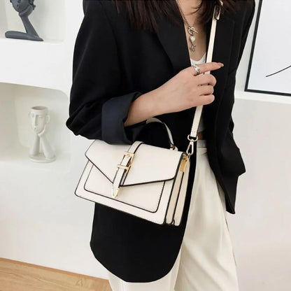 Elegante Damen Crossbody Tasche aus PU-Leder mit Schnallenverschluss – Stilvolle Umhängetasche für Alltag & Abend