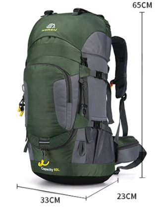 Wasserdichter 70L Wanderrucksack – Leicht, Ergonomisch & Vielseitig für Trekking, Camping & Reisen