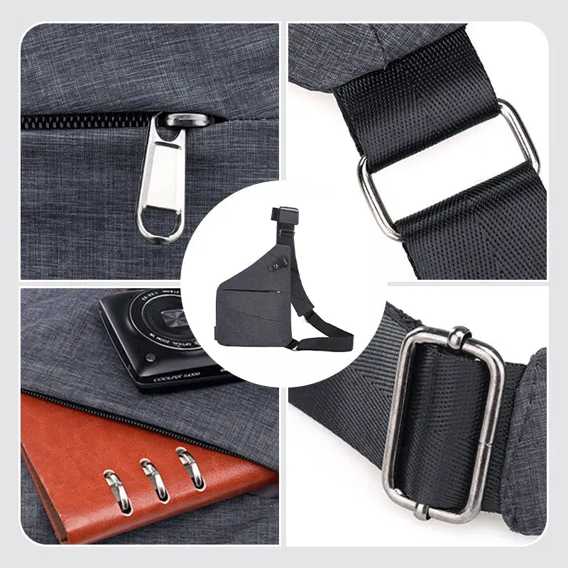 Anti-Diebstahl Schultertasche – Kompakte Crossbody Tasche für Damen & Herren