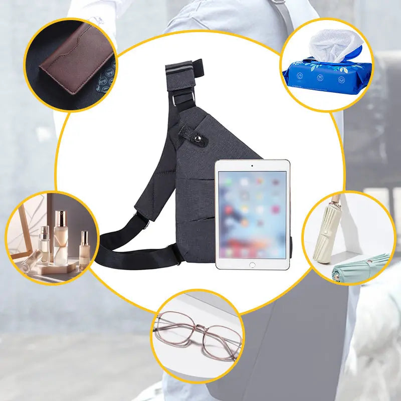 Anti-Diebstahl Schultertasche – Kompakte Crossbody Tasche für Damen & Herren